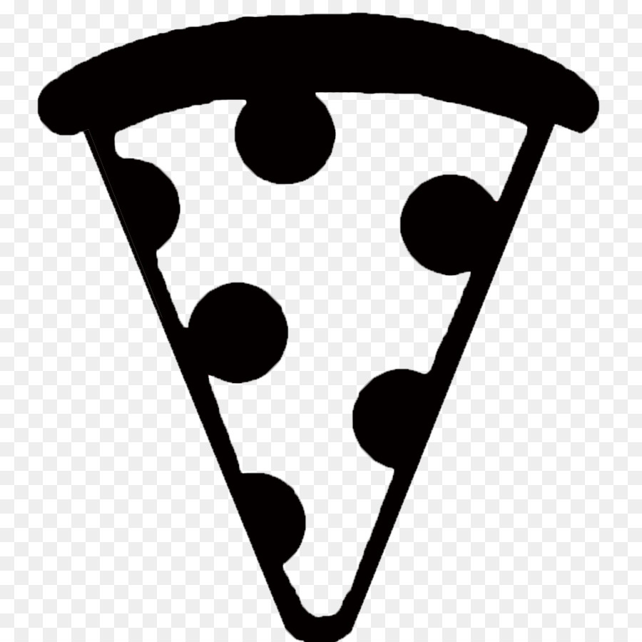 Pizza Schwarz und weiß Emoji-Schwarz und weiß - Pizza
