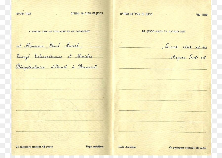 Tagebuch, Handschrift - Diplomatenpass