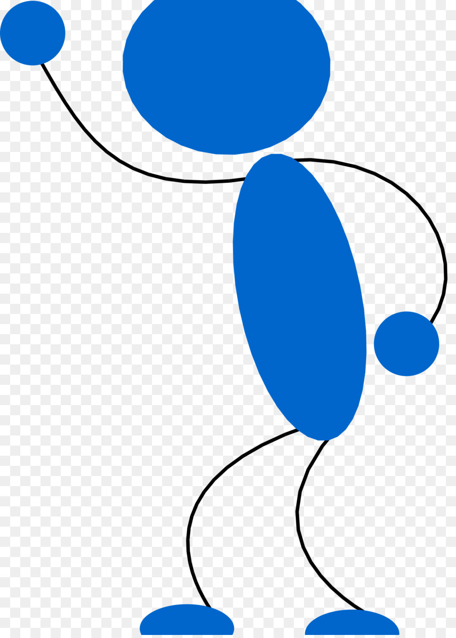 Stick Figure Blue