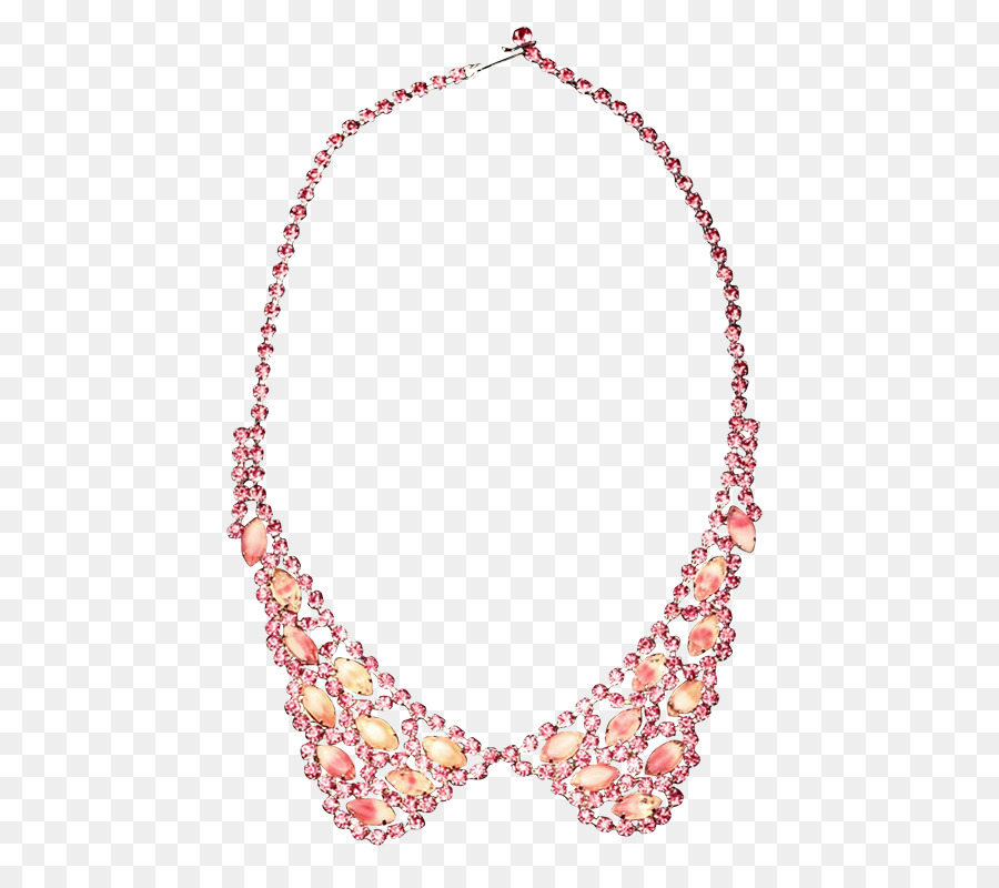 Halskette-Perle-Pink M-Körper-Schmuck-Kette - Halskette