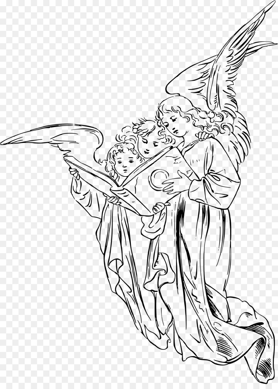 Erzengel-Schutzengel-Zeichnung - Engel