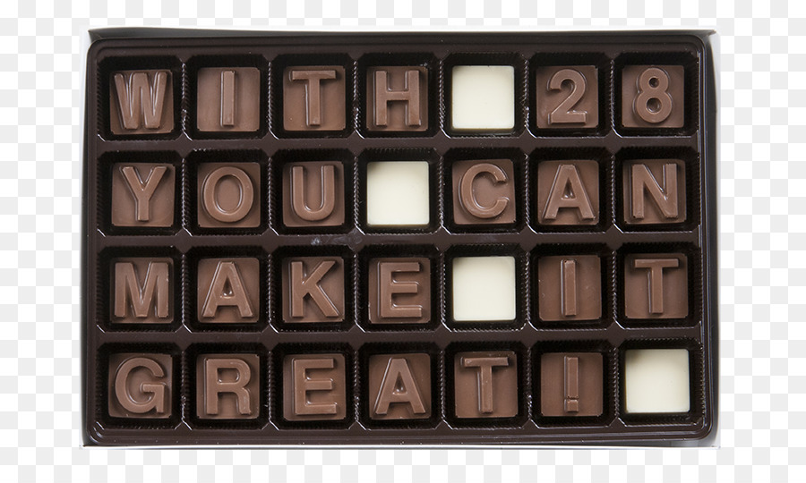 Schokolade, Praline - Schokoladen Buchstaben