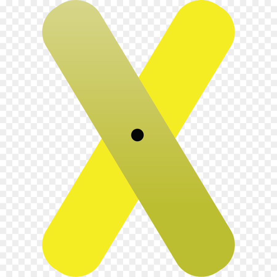 Gelbe Clip art - X