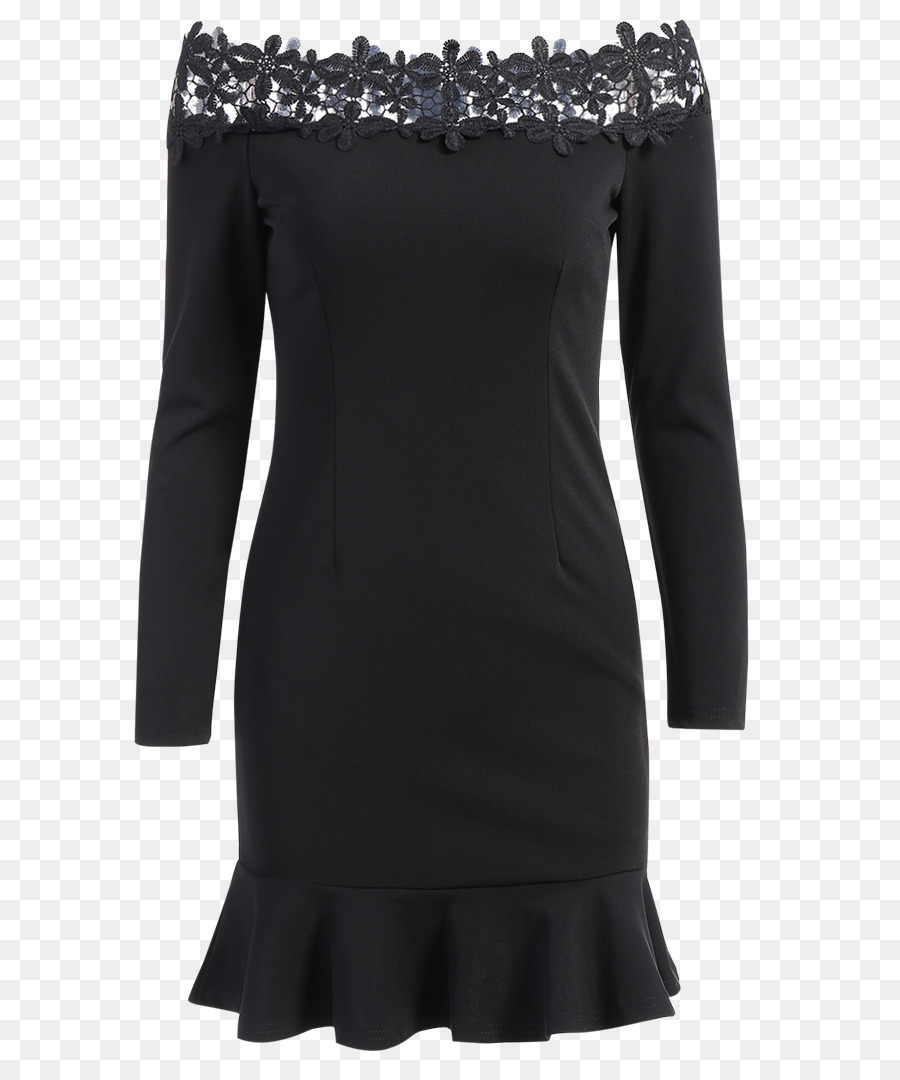 Kleine schwarze Kleid Ärmel Mode Bodycon Kleid - Kleid