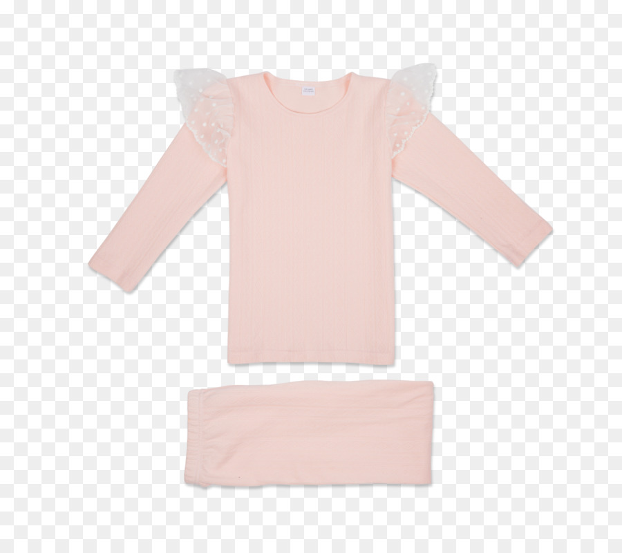 Ärmel-Schulter-Kind-Pink M Bluse - Baumwoll Schlafanzug