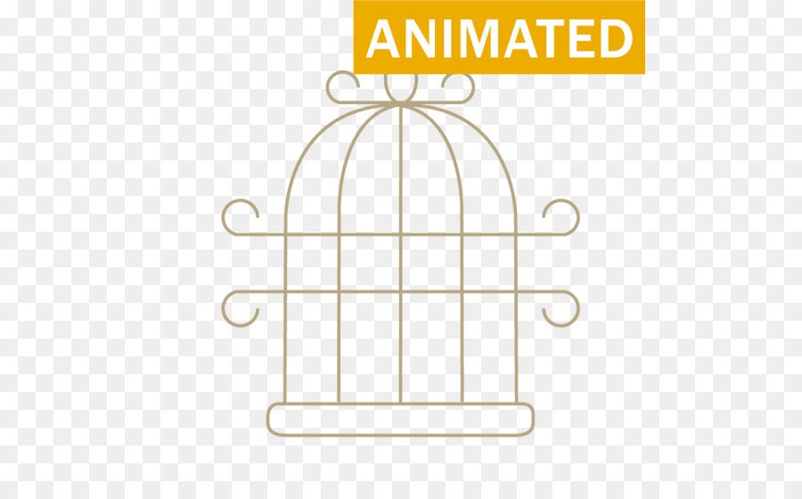 Icone del Computer lungometraggio Animato, Clip art - gabbia d'oro