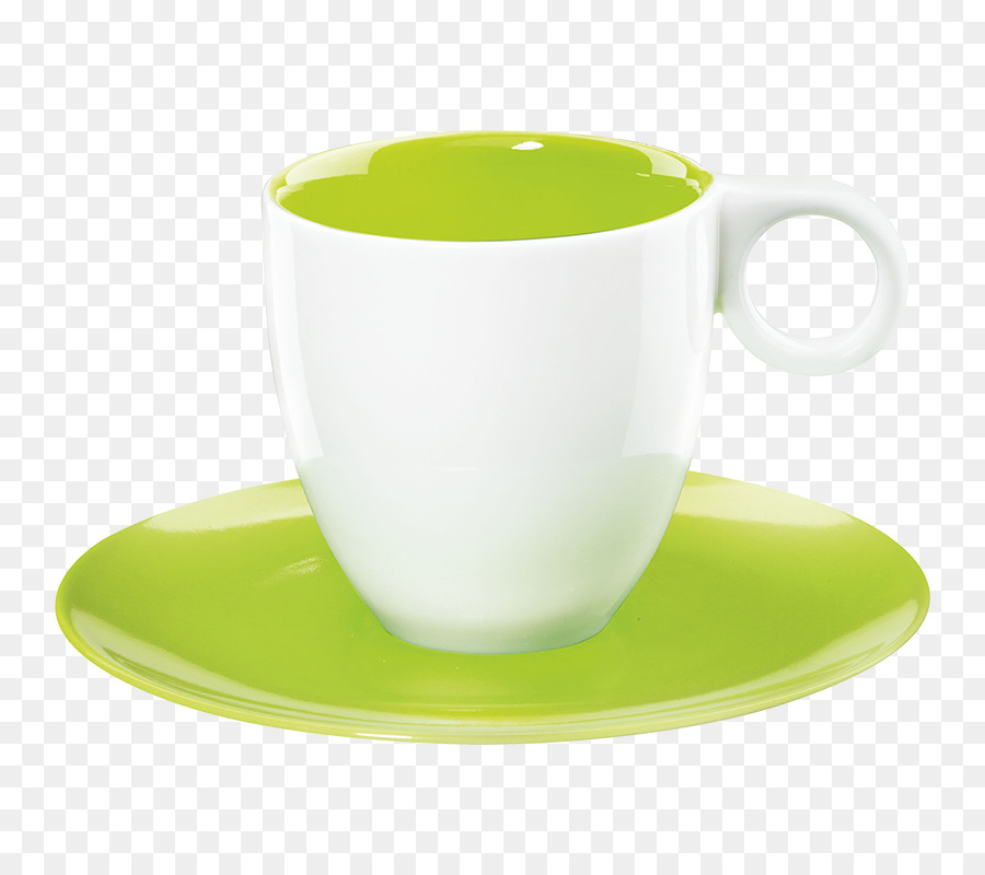 Tazza da caffè, Tazza di tè Verde Piattino Stoviglie - piastra