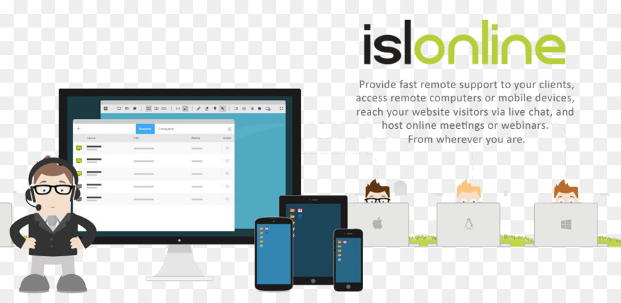 ISL Online desktop Remoto software di supporto Remoto Software per Computer - World Wide Web
