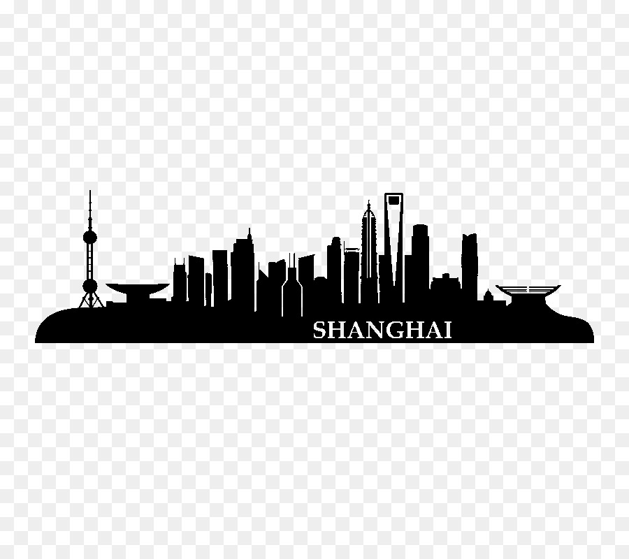 Shanghai Gebäude-Wand-Abziehbild-Aufkleber - Gebäude