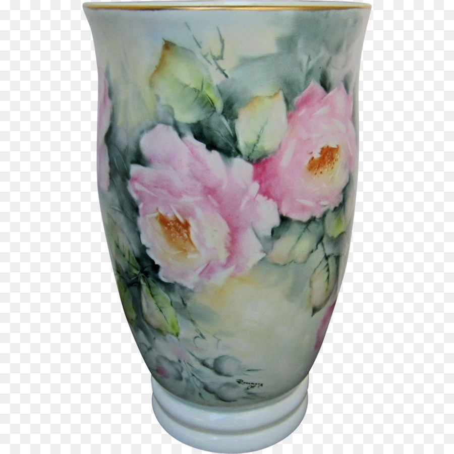 Keramik Vase Kelch Blühende pflanze - Vase