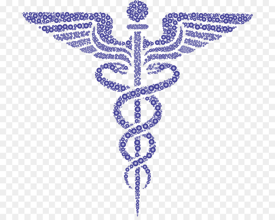 Il personale di Hermes Caduceo, simbolo di Medico di medicina di Sanità - simbolo