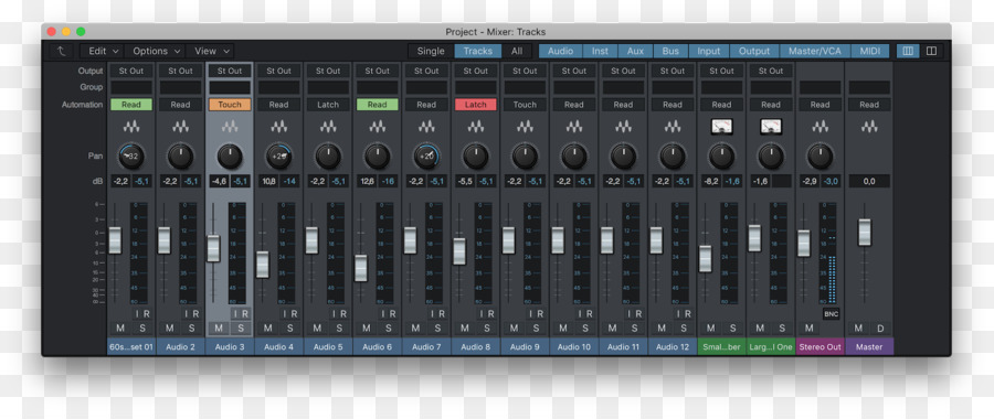 Audio Mixer In Logic Pro Mac Book Pro Retina Display, Studio One - Logic Pro