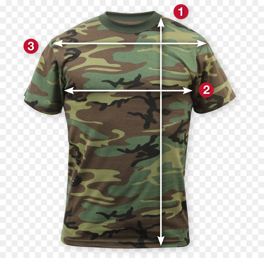 T-shirt Militare mimetica UNITI Bosco - Maglietta