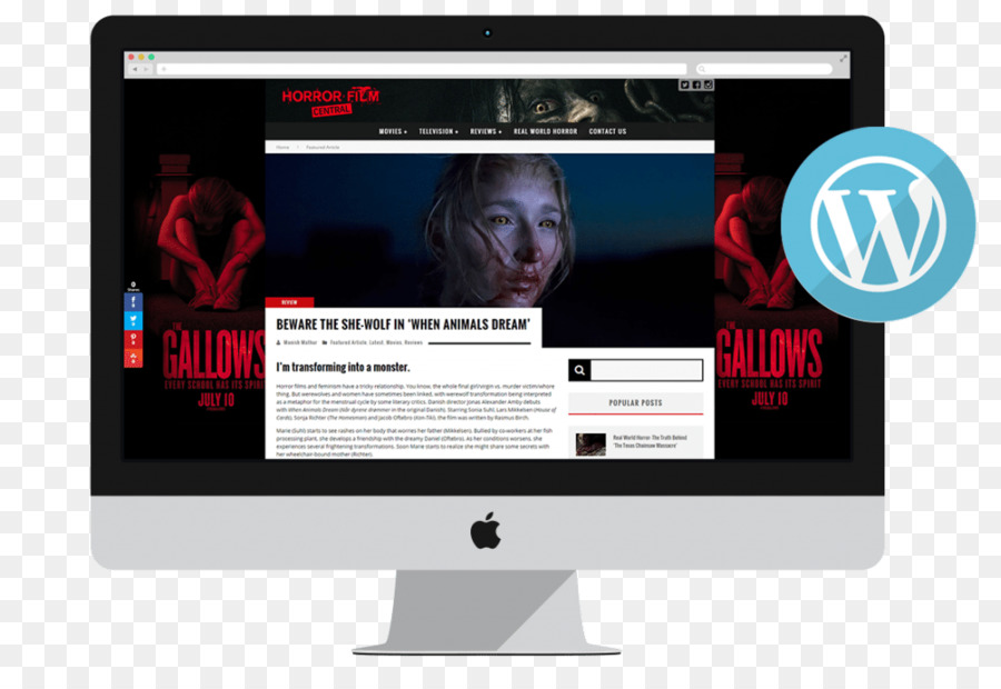 Marke Display-Werbung, Logo Neue Medien - Horrorfilm