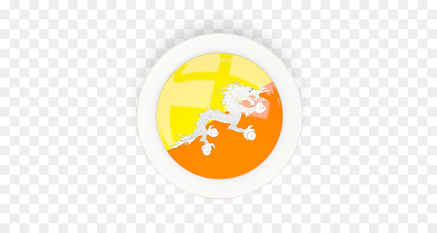 Flagge von Bhutan Anstecknadel Logo Gelb - Pin