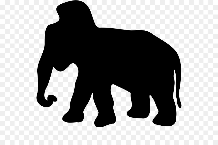 Elefante indiano elefante Africano Silhouette Elephantidae - silhouette