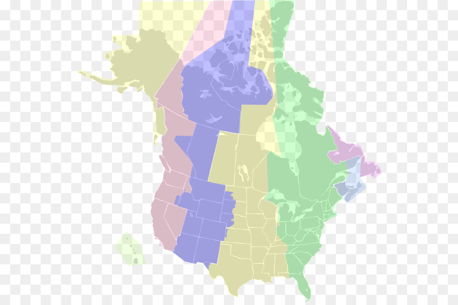Zeitzone Karte von Kanada Idaho - Kanada