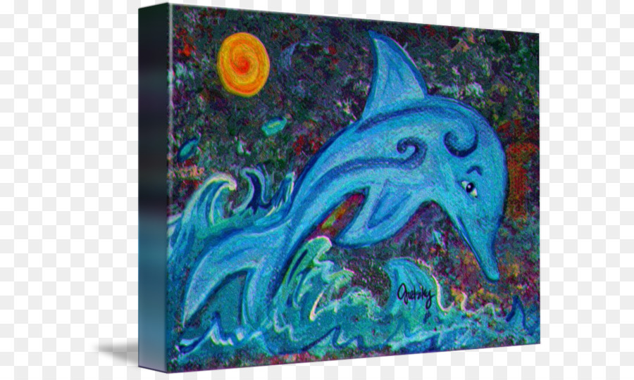 Dolphin arte Moderna Pittura dell'Artista - Delfino