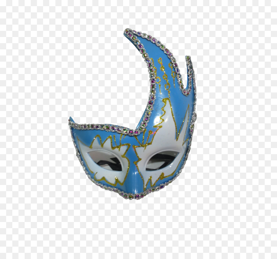 Maske Blau Weiß Gelb Azure - Maske