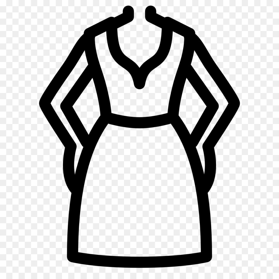 Kleid Computer-Ikonen Kleidung Vektor - Kleid