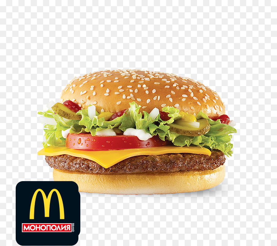 Cheeseburger McDonald's Quarter Pounder Hamburger mit Beefsteak - Käse