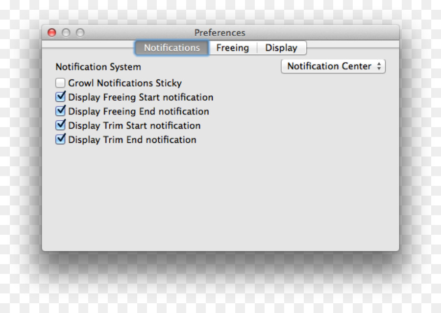 Knurren Menüleiste von OS X Mavericks Notification Center Computer-Software - Zahmer