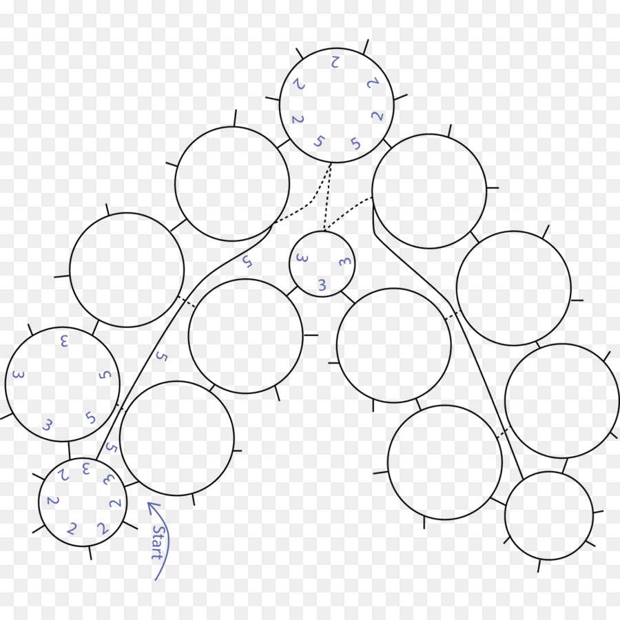 Cerchio di Punto in Bianco, Linea arte, Angolo - cerchio