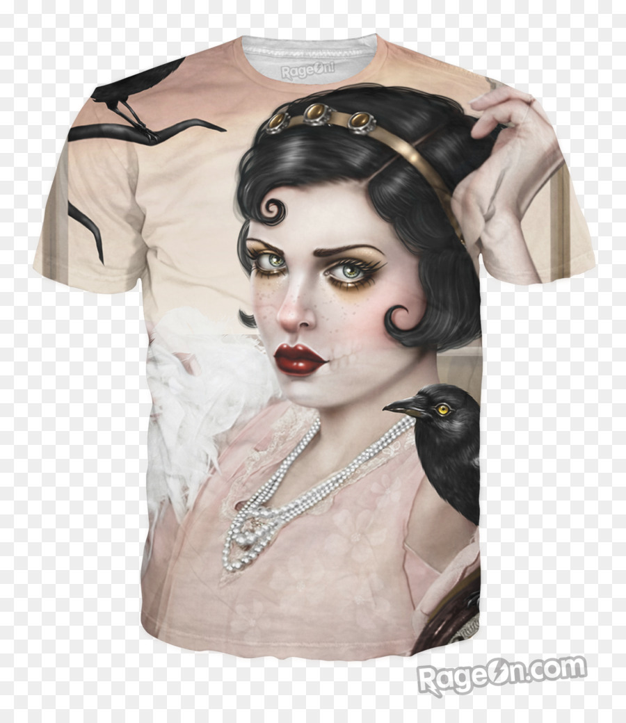 T-shirt Künstler Ärmel Bluse - T Shirt