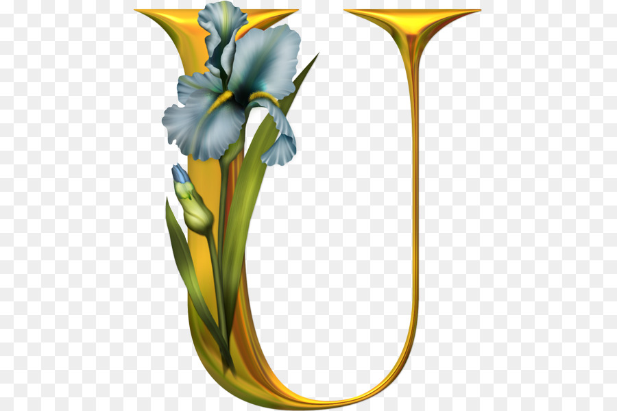 Buchstaben Englisch alphabet - Blumenalphabet