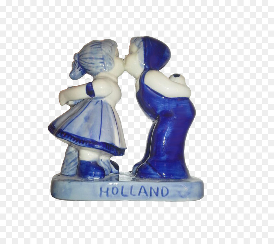 Delftware Figur Den Haag Souvenir - küssen paar