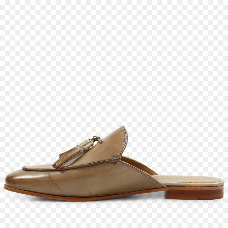 Pantoffel Pantolette Sandale Schuh, Braun - orange Pulver