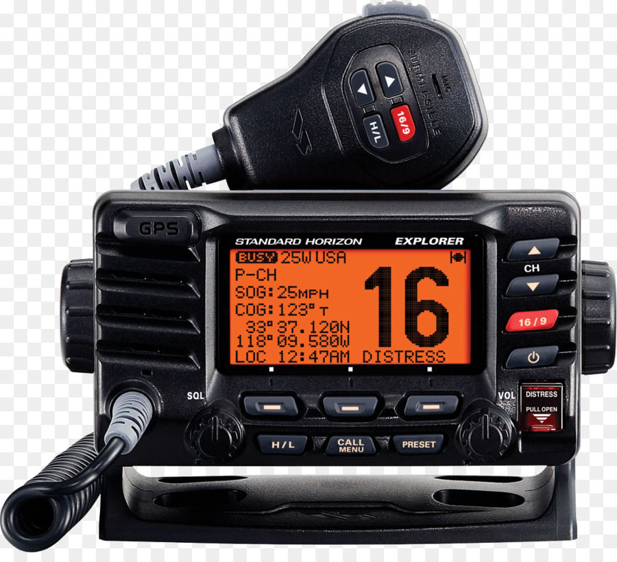 Marine VHF radio Digital selective calling Sehr hohen Frequenz Yaesu Standard Horizon Explorer GX1600 - Mma