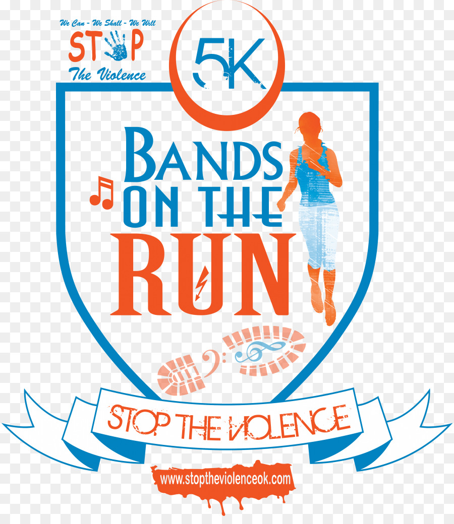 Lake Hefner Marke 5K run Logo - stoppen Sie die Gewalt