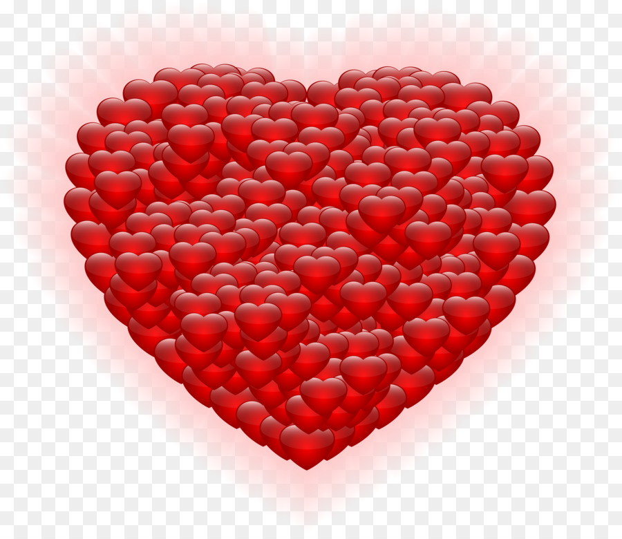 Rote Herz Valentinstag-clipart - glänzende clipart