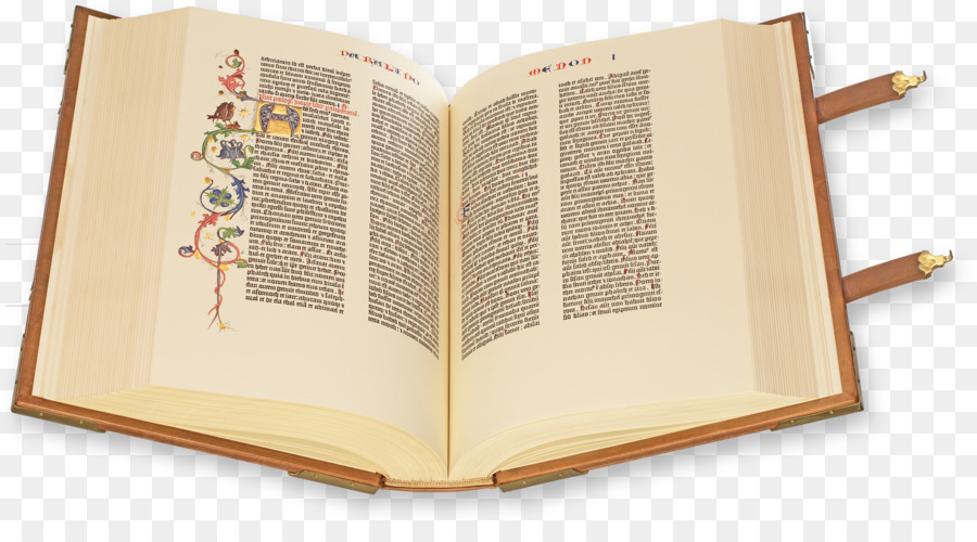 Gutenberg Bibel Faksimile Manuskript Druck - Buchen