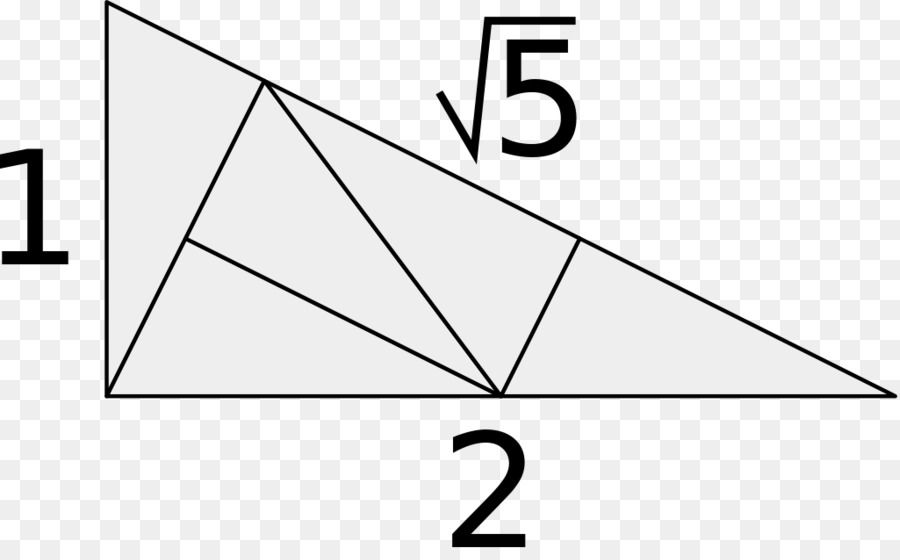 Triangolo a destra radice Quadrata di 5 Girandola di piastrelle a Mosaico - triangolo
