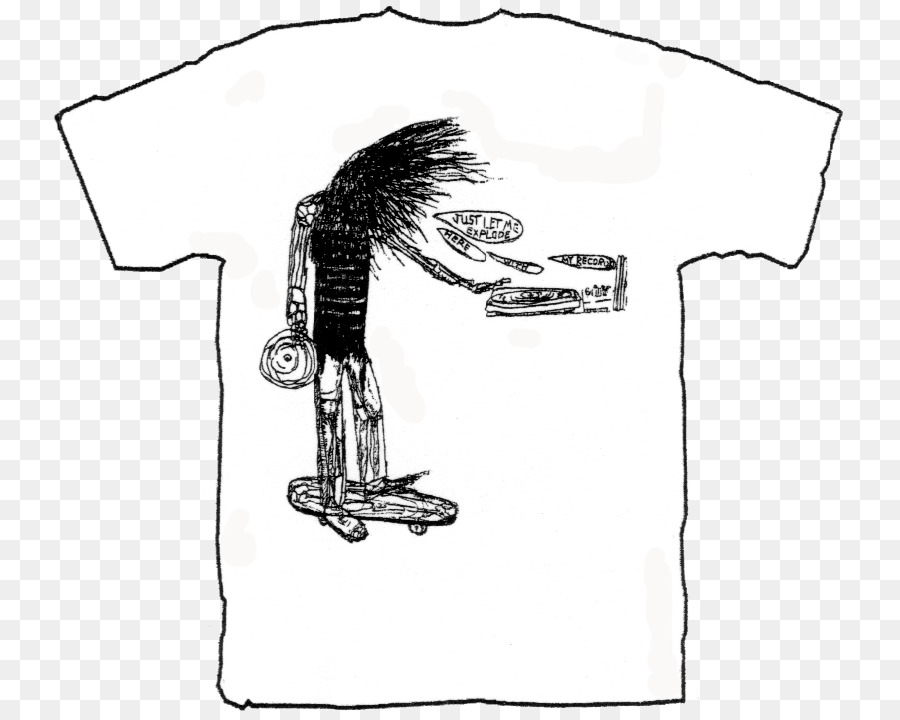 T-shirt Zeichnung, Weißer Sleeve - T Shirt