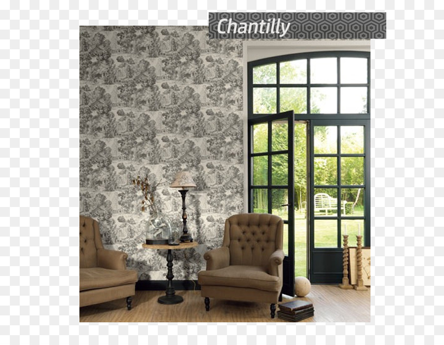 Papier Toile Textile Wand-Tapete - Chantilly