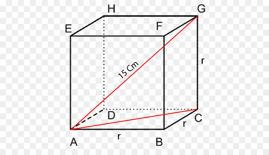 Würfel-Quader-Bereich Kante Zwei-dimensionalen Figuren - Cube
