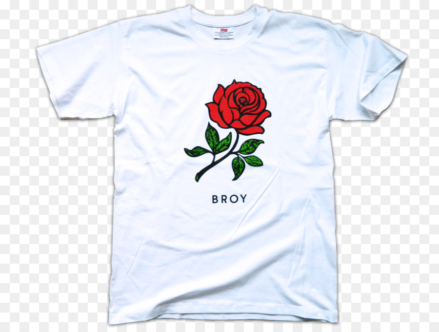 T-shirt a famiglia Rosa Manica Font - Maglietta