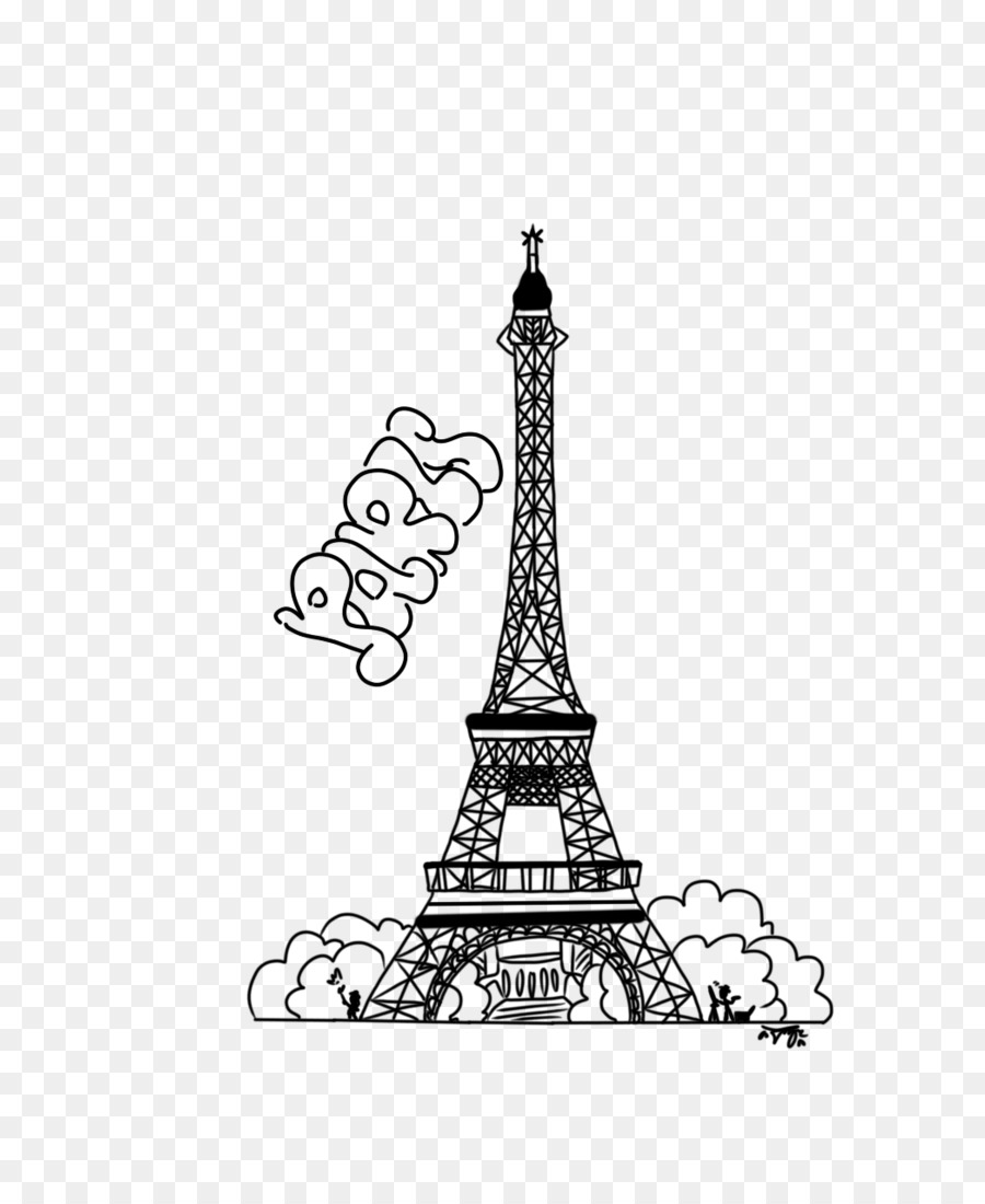 Eiffel Tower Drawing Line art Wahrzeichen - Eiffelturm