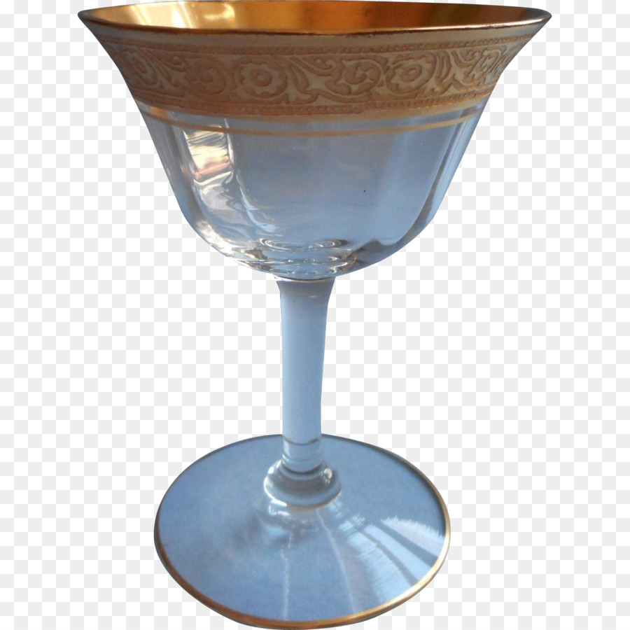 Wein Glas Martini Sekt Glas Kobaltblau - Glas