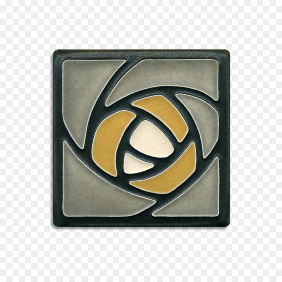 Emblem Rechteck - Grau rose
