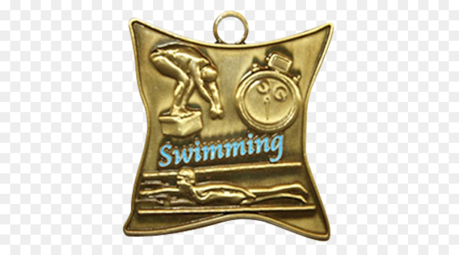 Messing Bronze 01504 Gold Schrift - glänzende schwimmen ring
