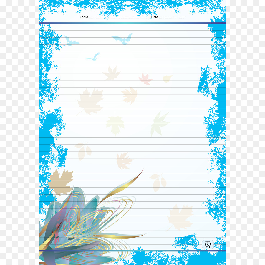 Blue Flower Frame