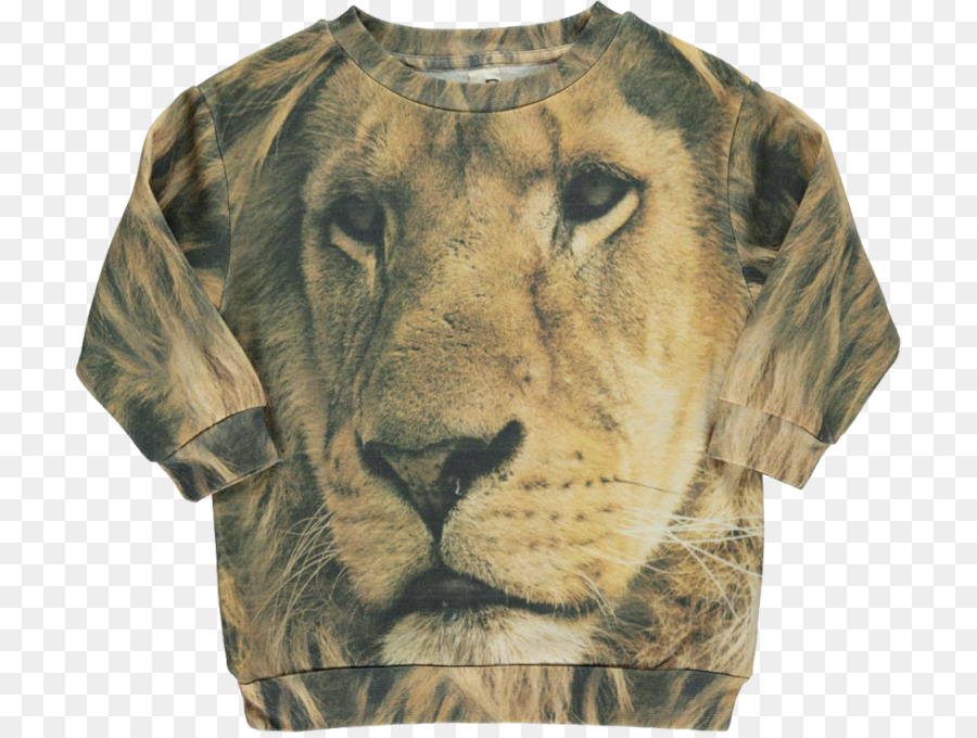 Tiger T-shirt Manica Leone Maglione - tigre