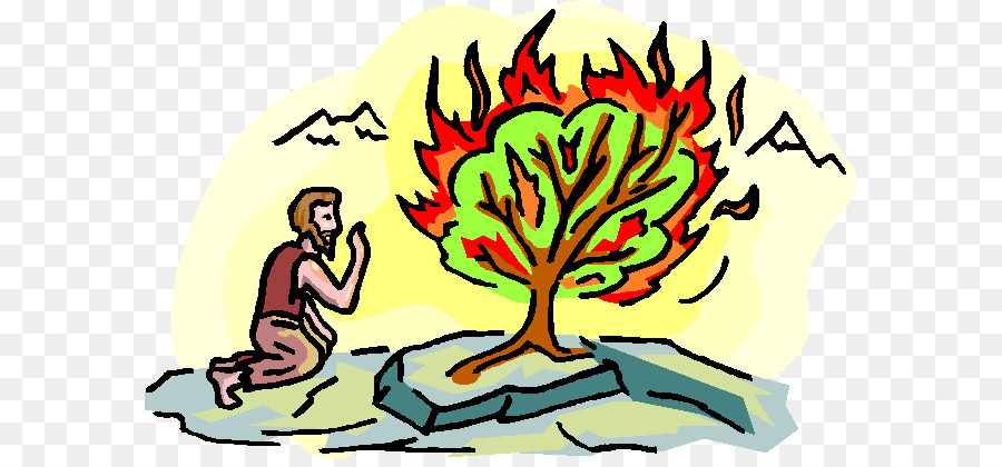 Buch Exodus Brennenden Busch der Bibel der Berg Sinai Clip-art - Gott