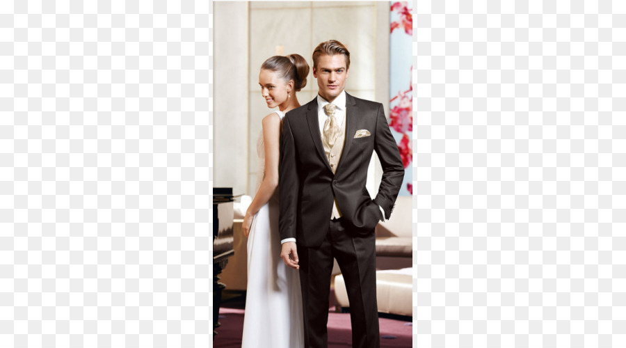 Smoking und Hochzeitskleid, Anzug, Formelle Kleidung - Anzug