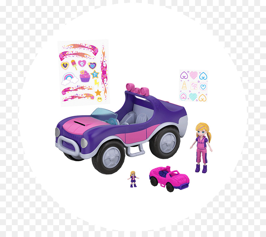 Auto modello Polly Pocket Barbie, Hot Wheels - auto