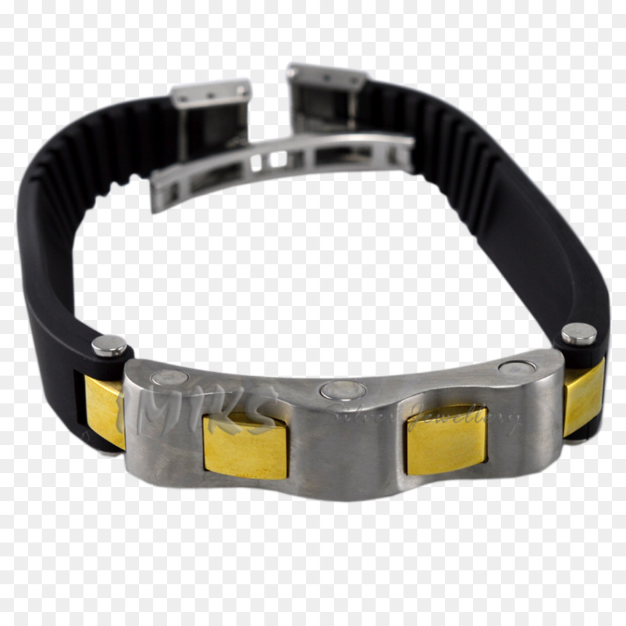 Armband-Kleidung-Accessoires-Leder-Silber-Schmuck Imiks Stahl - Grob G 115
